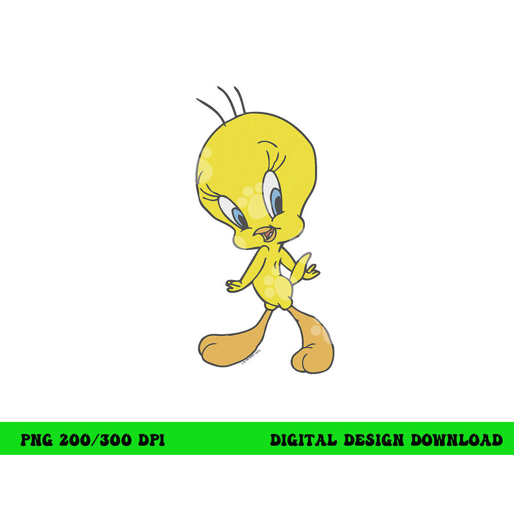 Looney Tunes Tweety Sassy Poster  png, sublimation .jpg