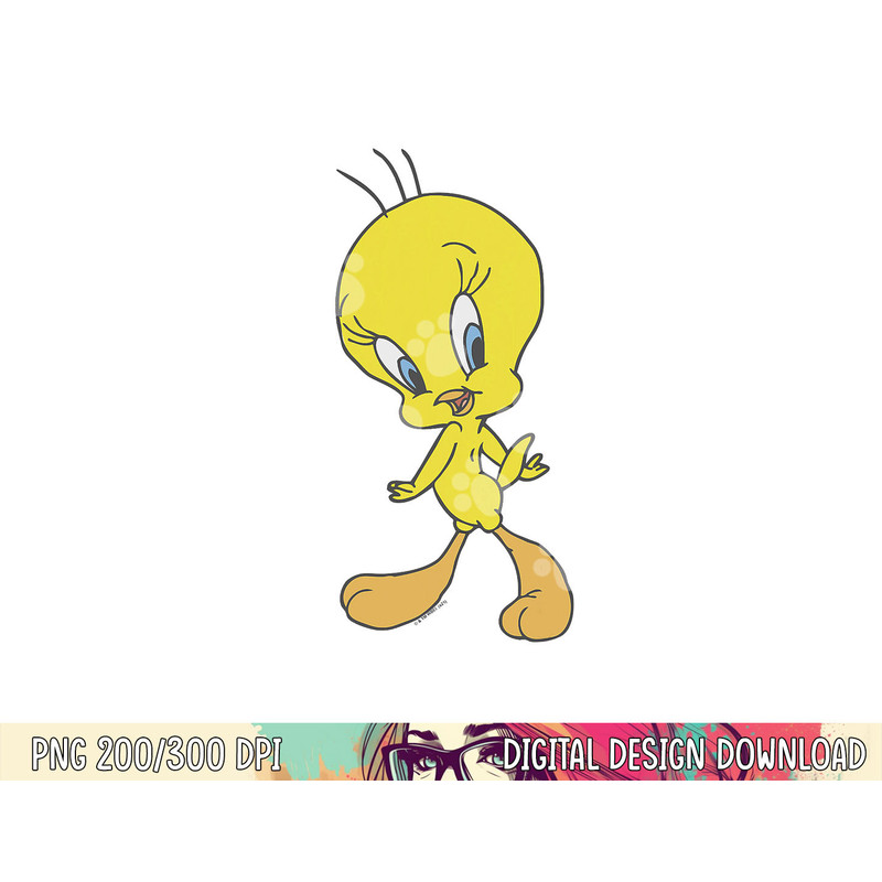 Looney Tunes Tweety Sassy Poster png, sublimation .jpg