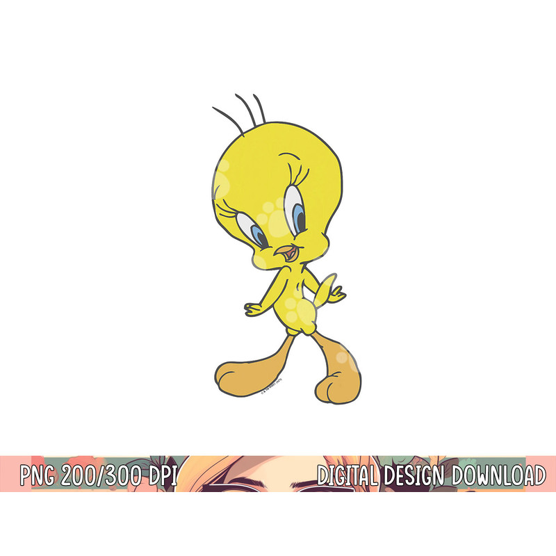 Looney Tunes Tweety Sassy Poster png, sublimation .jpg