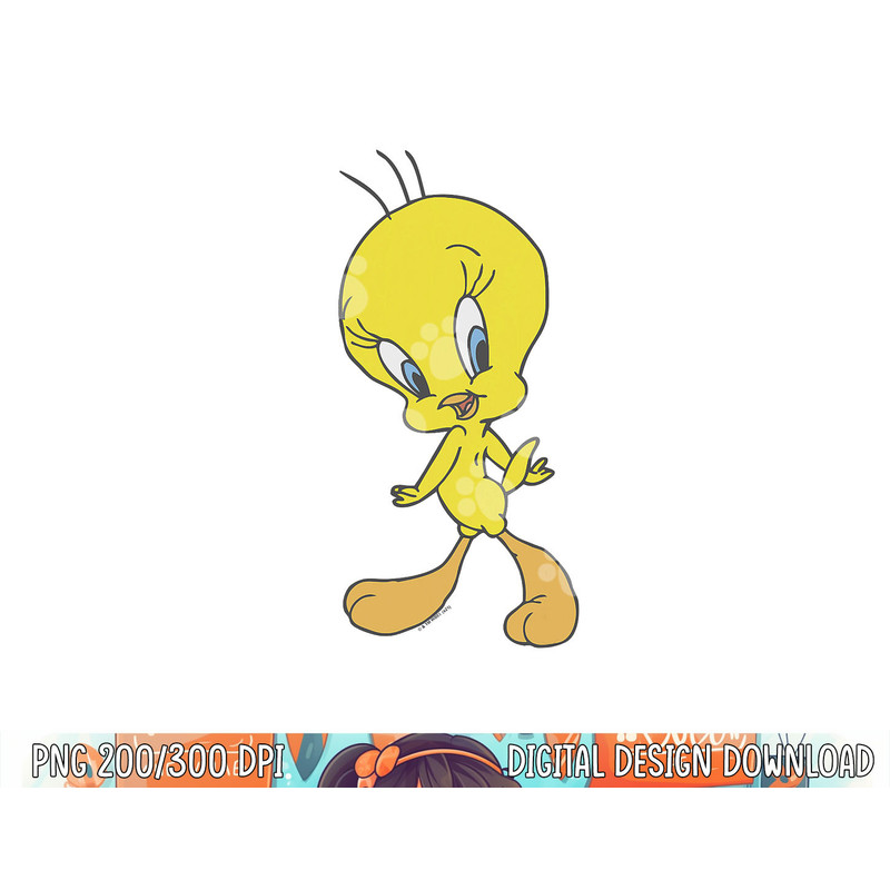 Looney Tunes Tweety Sassy Poster png, sublimation .jpg