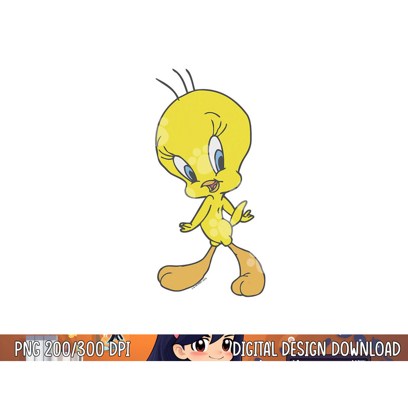 Looney Tunes Tweety Sassy Poster png, sublimation .jpg