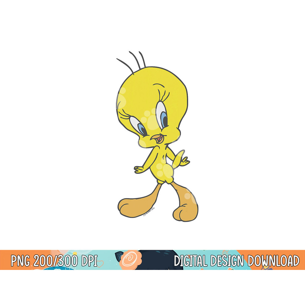Looney Tunes Tweety Sassy Poster  png, sublimation .jpg