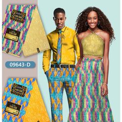 Couples Kente Clothing Top And Down -Couples African Wear-African Traditional Wear for Couples
