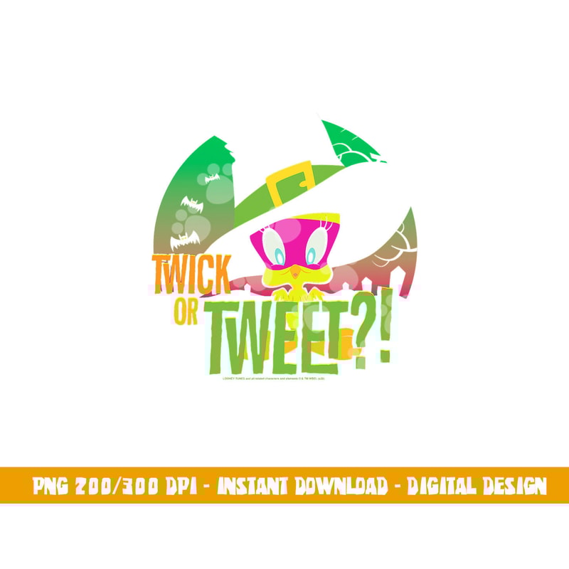 Looney Tunes Tweety Twick Or Tweet Halloween png, sublimation .jpg