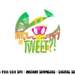 looney tunes tweety twick or tweet halloween  png, sublimation