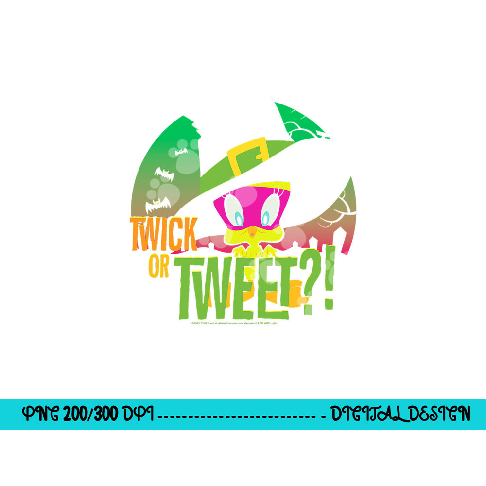 Looney Tunes Tweety Twick Or Tweet Halloween png, sublimation .jpg