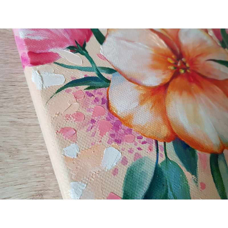 8 Oil painting Stretched Canvas - Flower Arrangement 11.8-11.8 in (30-30cm)2..jpg