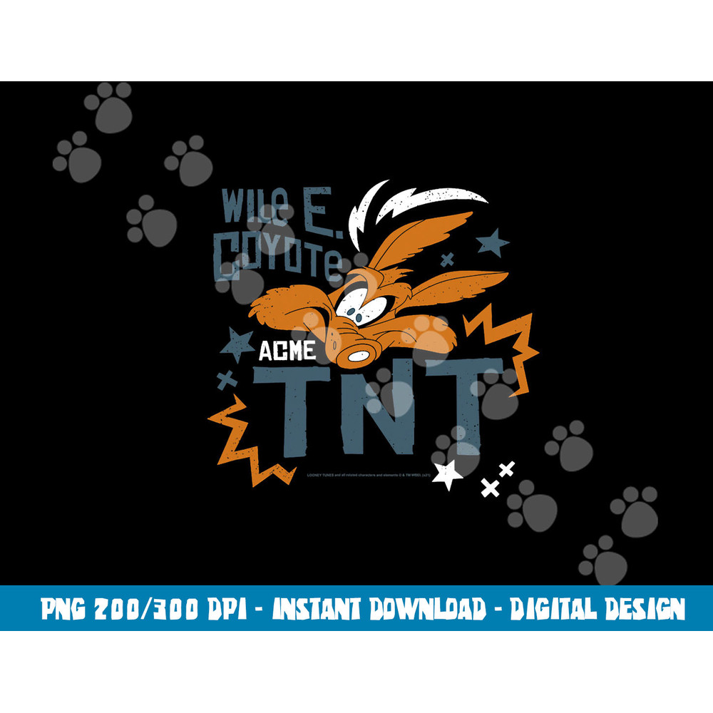 Looney Tunes Wile. E. Coyote TNT png, sublimation .jpg