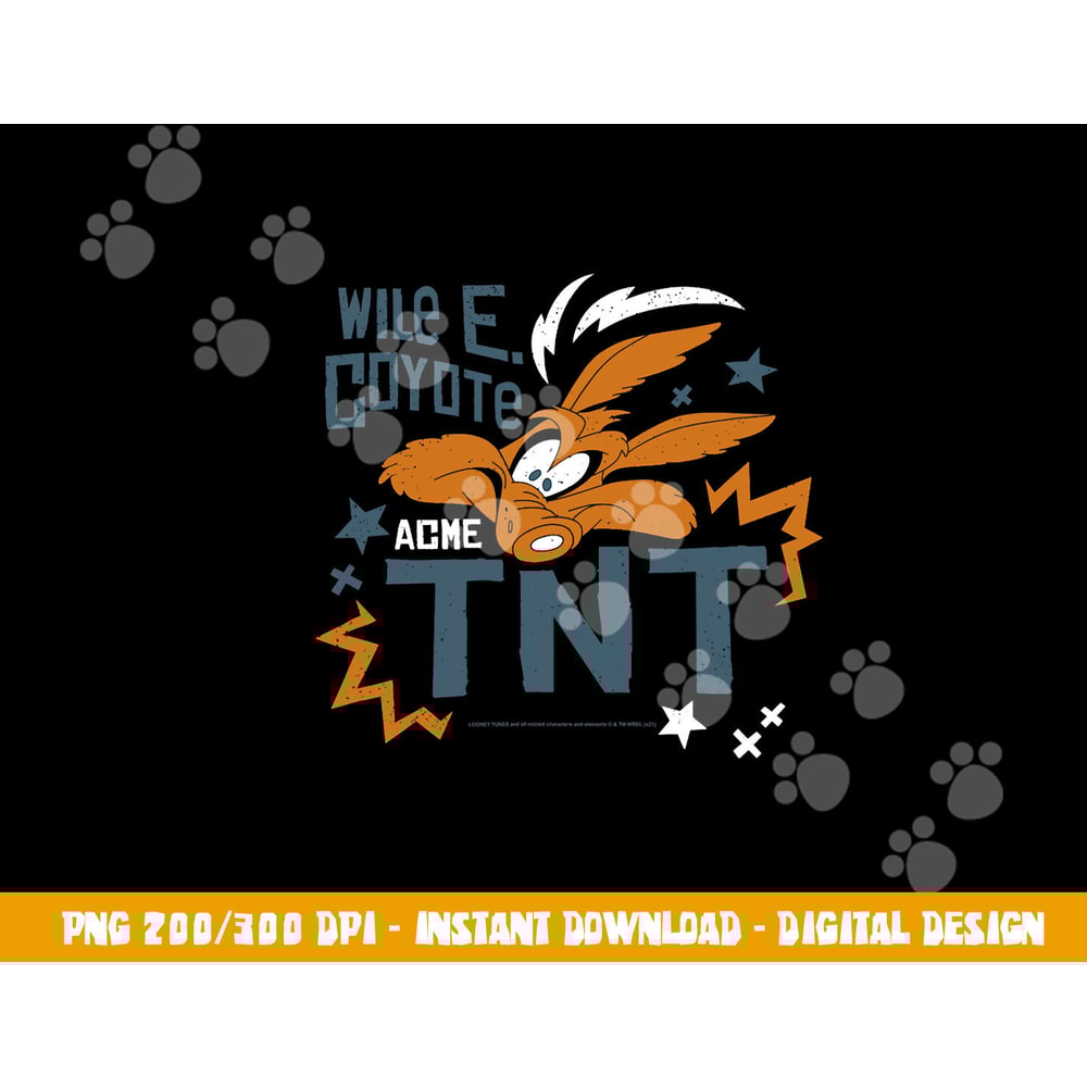 Looney Tunes Wile. E. Coyote TNT png, sublimation .jpg