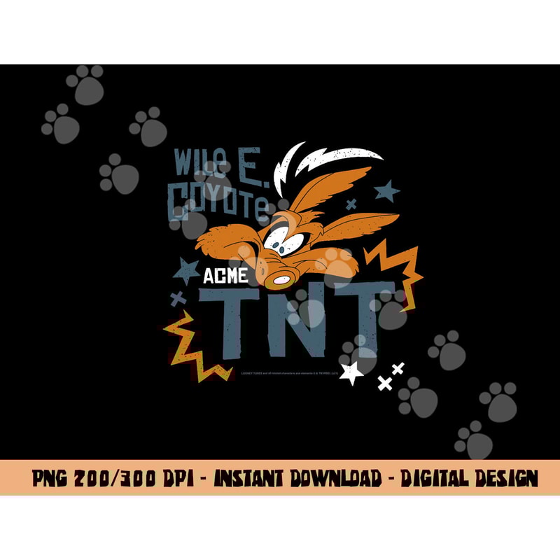 Looney Tunes Wile. E. Coyote TNT png, sublimation .jpg