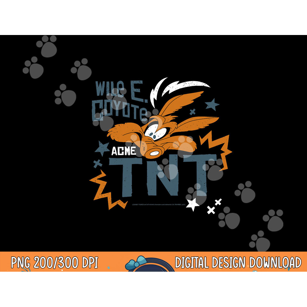 Looney Tunes Wile. E. Coyote TNT  png, sublimation .jpg