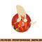 Looney Tunes Yosemite Sam Red Circle Portrait  png, sublimation .jpg
