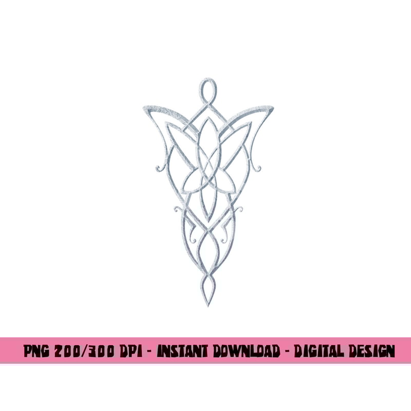 Lord of the Rings Arwen Necklace Longsleeve T Shirt Long Sleeve png, sublimation .jpg
