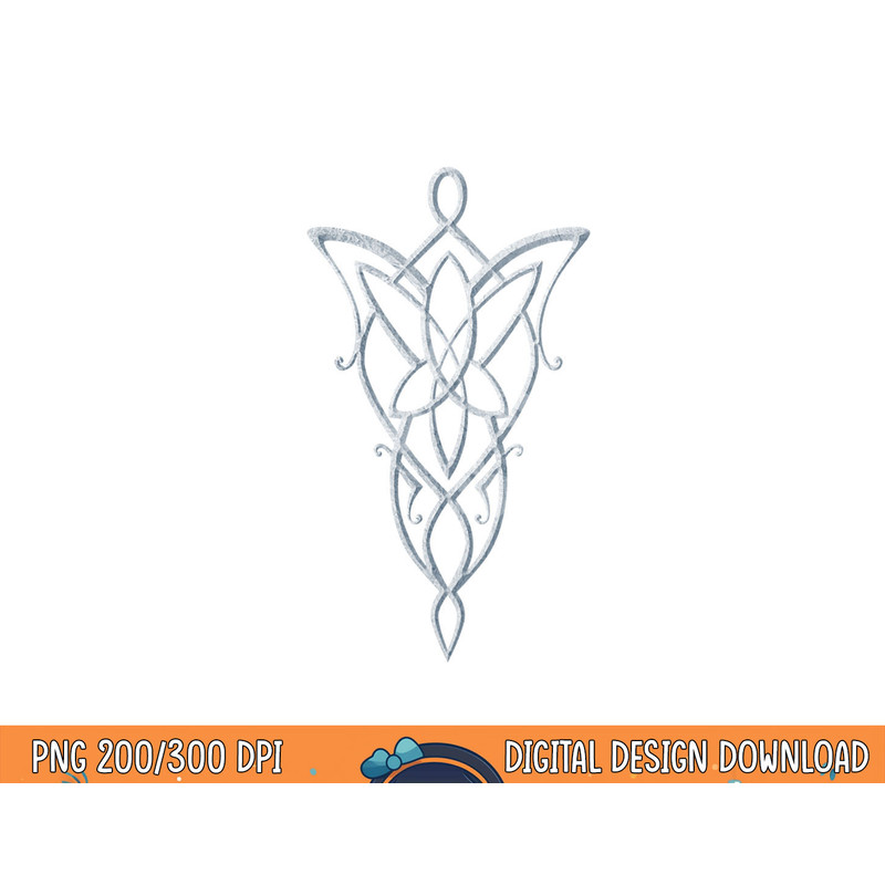 Lord of the Rings Arwen Necklace Longsleeve T Shirt Long Sleeve  png, sublimation .jpg