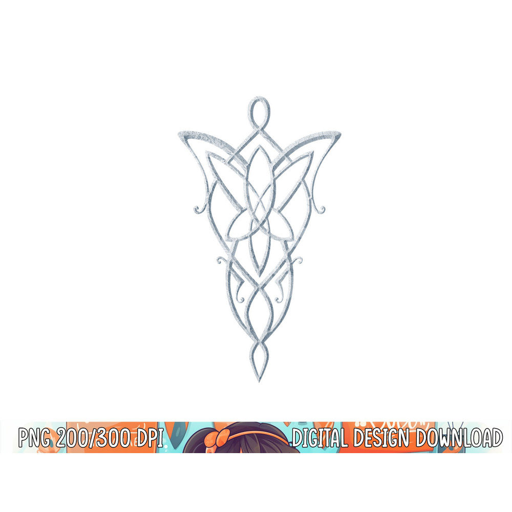 Lord of the Rings Arwen Necklace Longsleeve T Shirt Long Sleeve png, sublimation .jpg