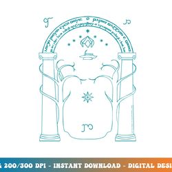 lord of the rings doors of durin longsleeve t shirt long sleeve  png, sublimation