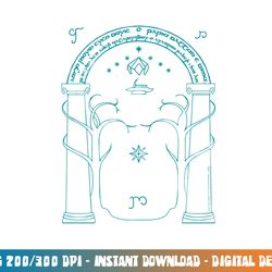 lord of the rings doors of durin longsleeve t shirt long sleeve  png, sublimation