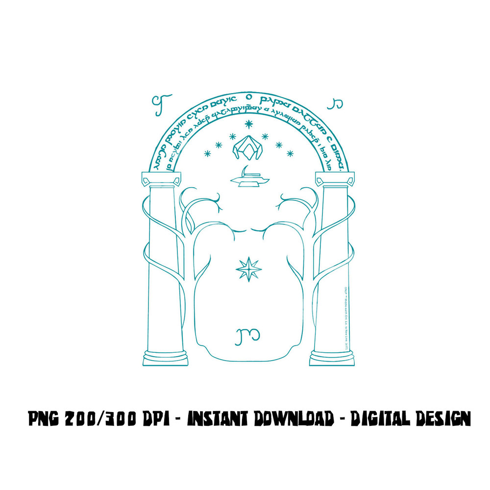 Lord of the Rings Doors of Durin Longsleeve T Shirt Long Sleeve png, sublimation .jpg