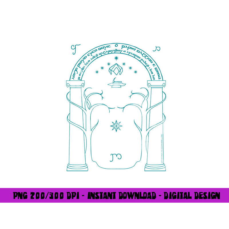 Lord of the Rings Doors of Durin Longsleeve T Shirt Long Sleeve  png, sublimation .jpg