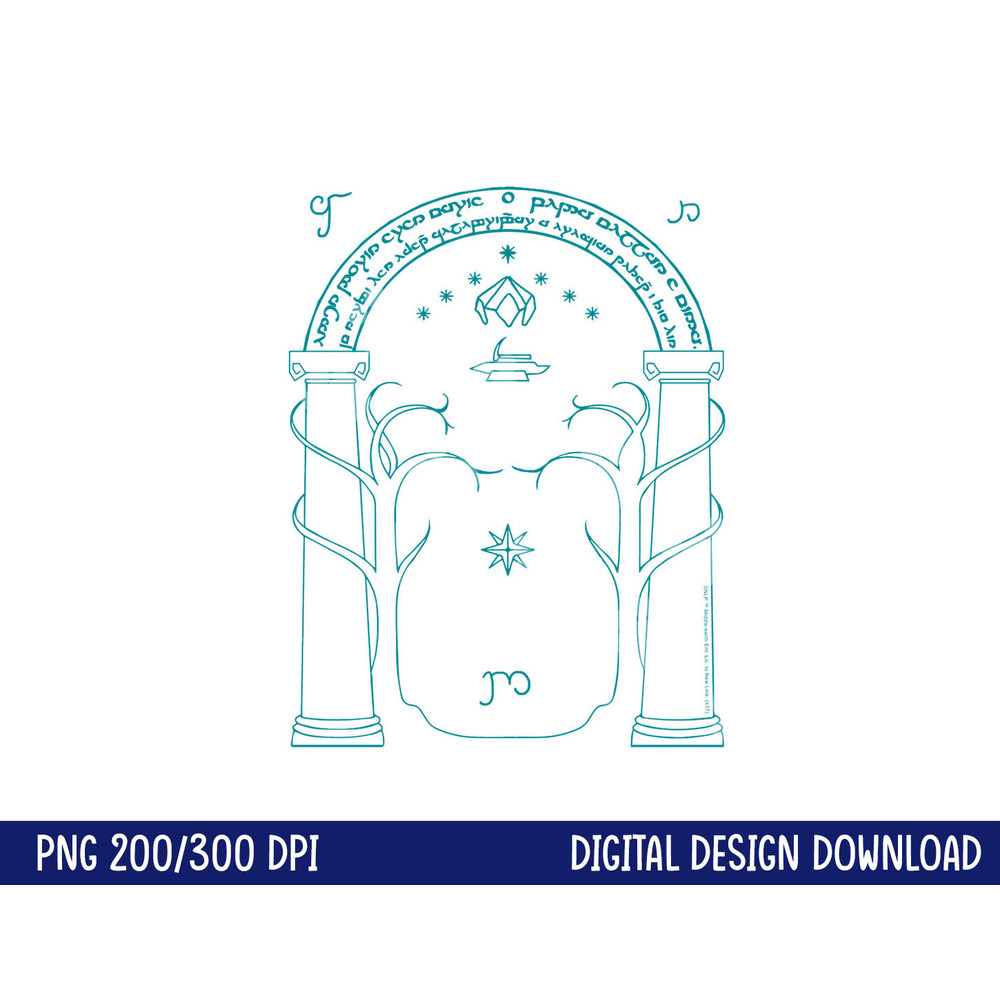 Lord of the Rings Doors of Durin Longsleeve T Shirt Long Sleeve png, sublimation .jpg