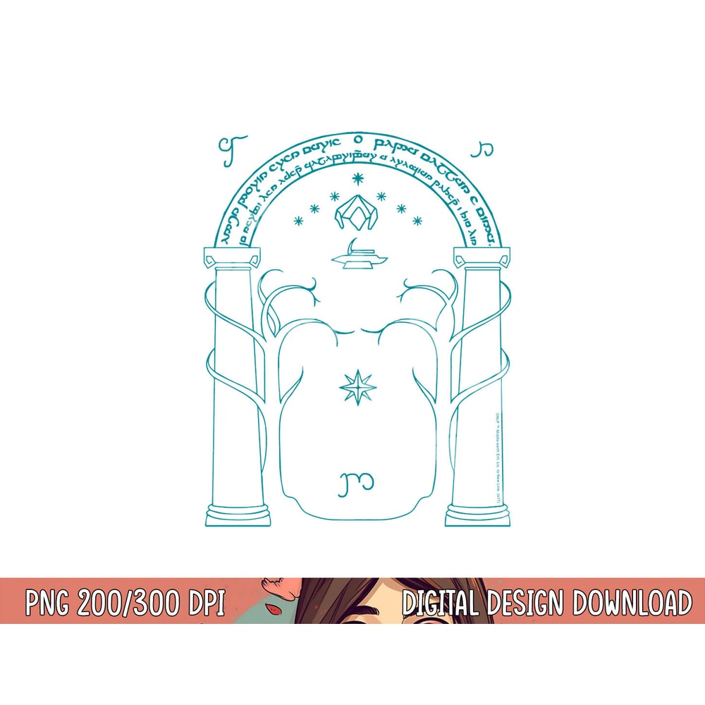 Lord of the Rings Doors of Durin Longsleeve T Shirt Long Sleeve png, sublimation .jpg