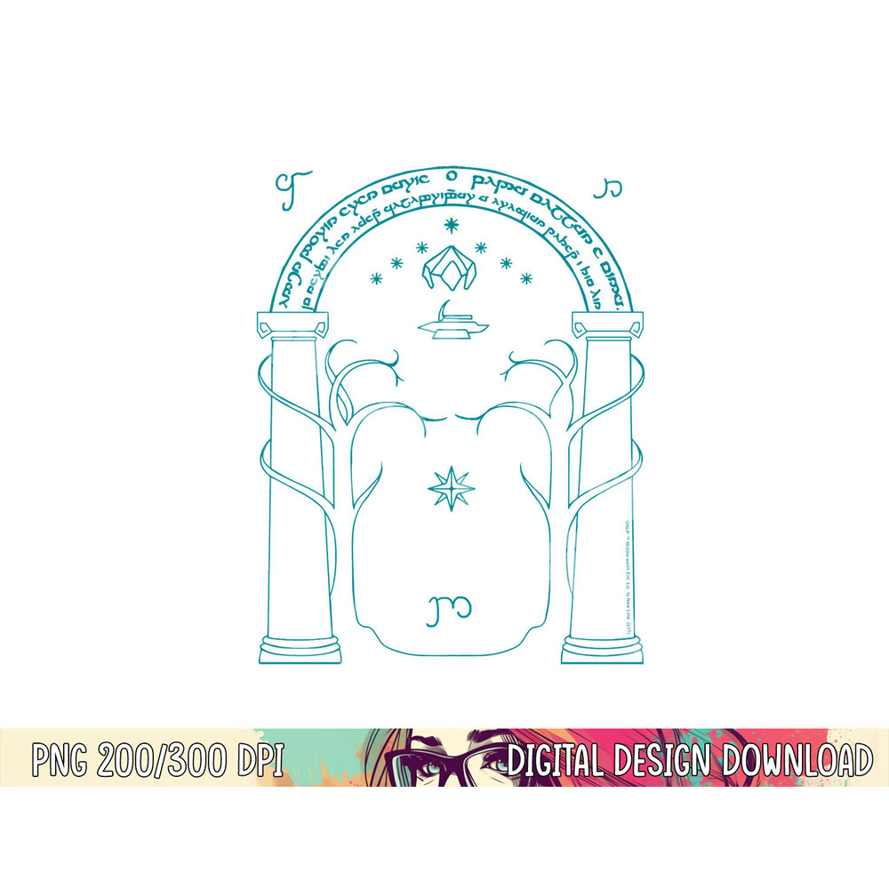 Lord of the Rings Doors of Durin Longsleeve T Shirt Long Sleeve png, sublimation .jpg