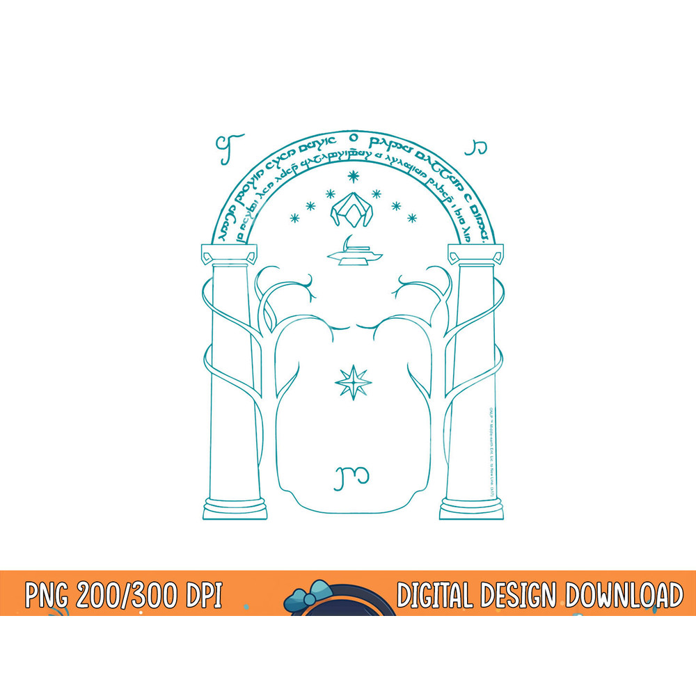 Lord of the Rings Doors of Durin Longsleeve T Shirt Long Sleeve  png, sublimation .jpg