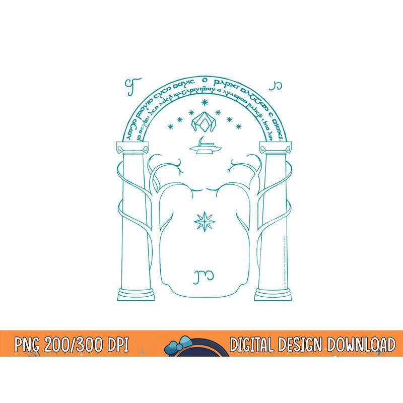 Lord of the Rings Doors of Durin Longsleeve T Shirt Long Sleeve  png, sublimation .jpg