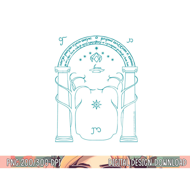 Lord of the Rings Doors of Durin Longsleeve T Shirt Long Sleeve png, sublimation .jpg