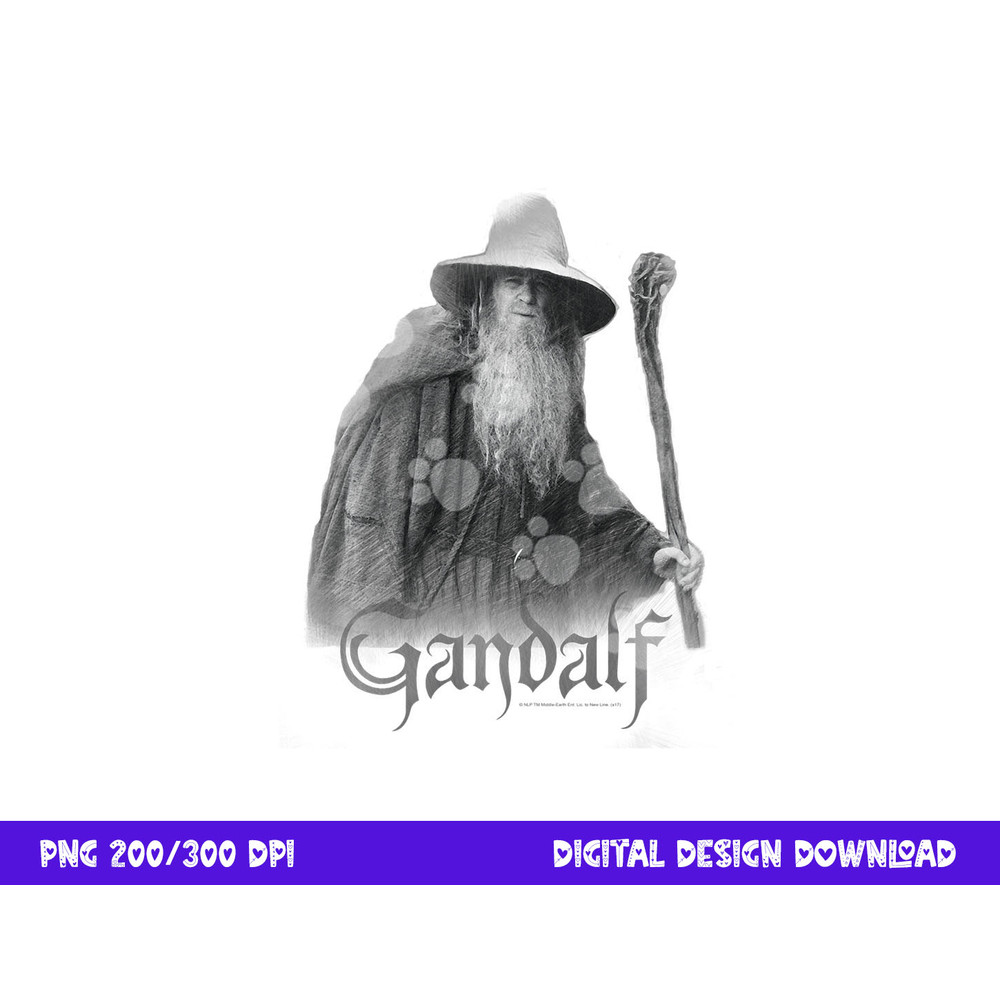 Lord of the Rings Gandalf the Grey Longsleeve T Shirt Long Sleeve png, sublimation .jpg