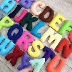 English alphabet for kids Soft letters from felt Soft Alphabet Soft Toy Letters Abc Educational ABC English letters