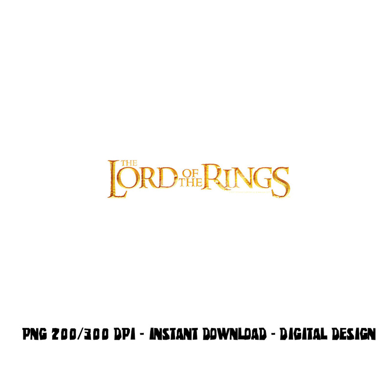 Lord of the Rings Logo Longsleeve T Shirt Long Sleeve png, sublimation .jpg