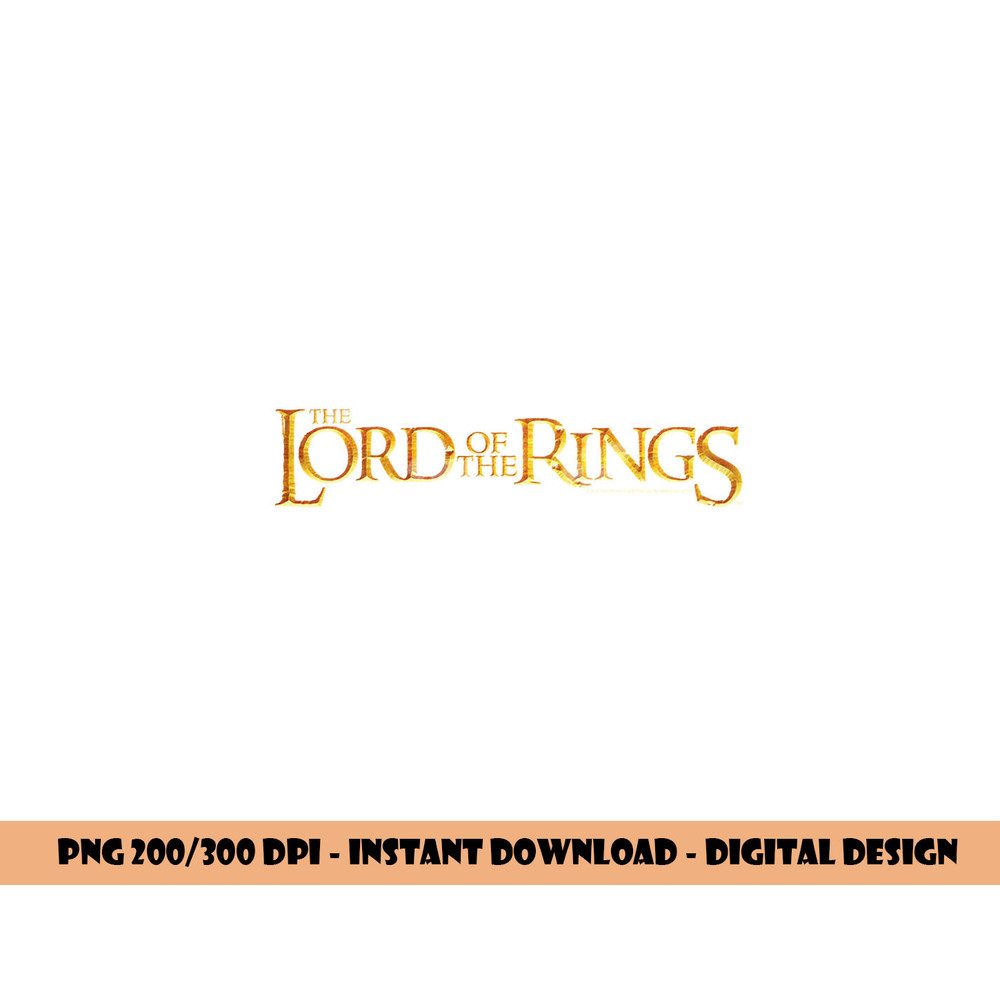 Lord of the Rings Logo Longsleeve T Shirt Long Sleeve  png, sublimation .jpg