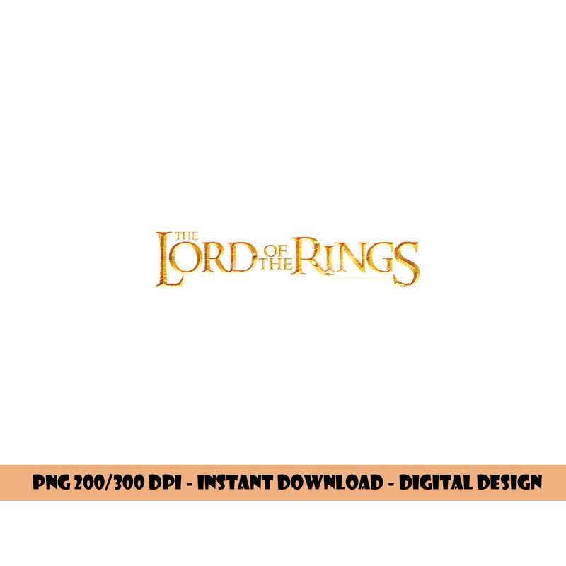 Lord of the Rings Logo Longsleeve T Shirt Long Sleeve  png, sublimation .jpg