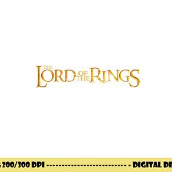 lord of the rings logo longsleeve t shirt long sleeve  png, sublimation