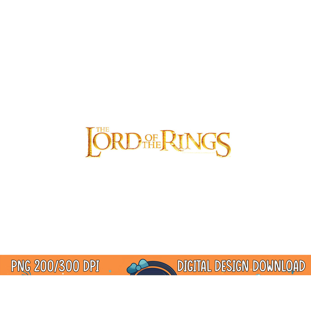 Lord of the Rings Logo Longsleeve T Shirt Long Sleeve  png, sublimation .jpg