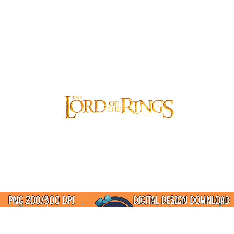 Lord of the Rings Logo Longsleeve T Shirt Long Sleeve  png, sublimation .jpg