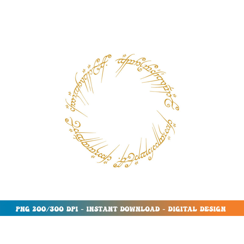 Lord of the Rings One Ring Longsleeve T Shirt Long Sleeve  png, sublimation.jpg