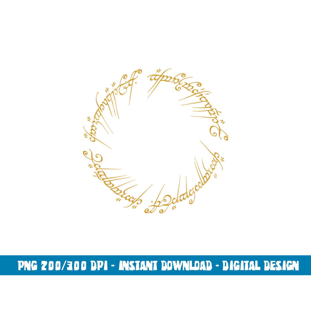 Lord of the Rings One Ring Longsleeve T Shirt Long Sleeve png, sublimation .jpg