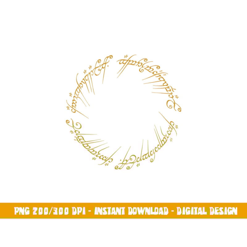 Lord of the Rings One Ring Longsleeve T Shirt Long Sleeve png, sublimation .jpg