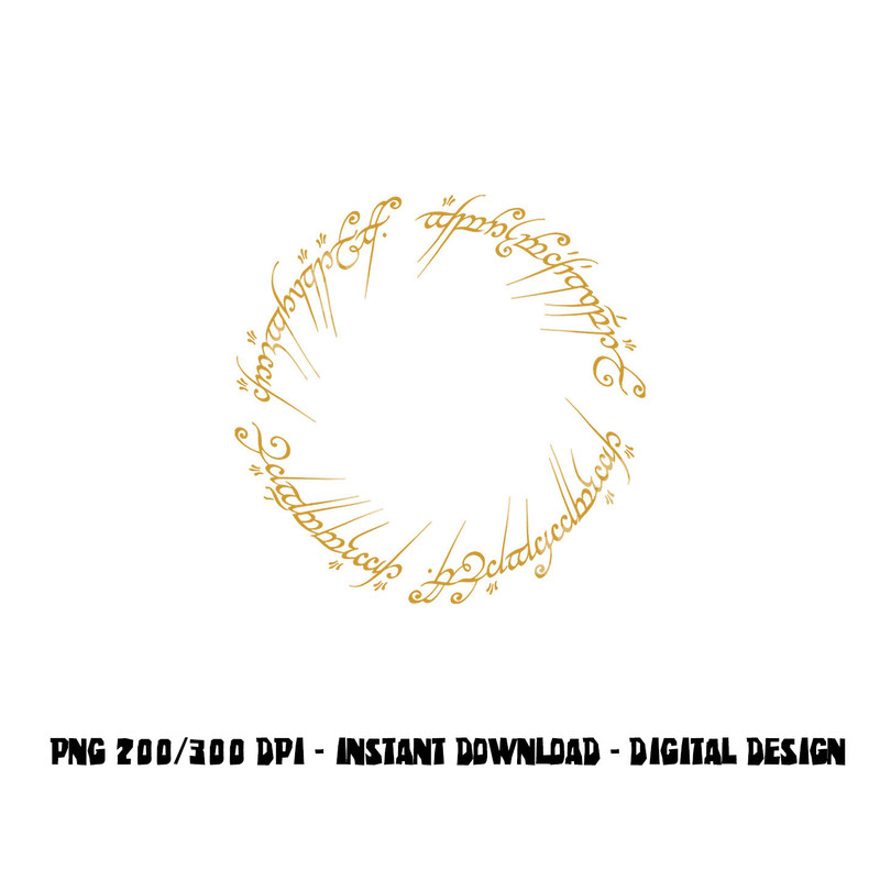 Lord of the Rings One Ring Longsleeve T Shirt Long Sleeve png, sublimation .jpg