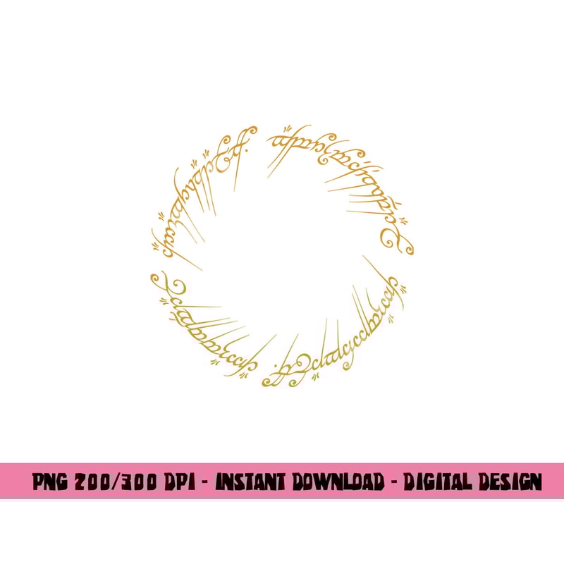 Lord of the Rings One Ring Longsleeve T Shirt Long Sleeve png, sublimation .jpg