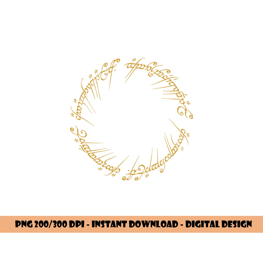 Lord of the Rings One Ring Longsleeve T Shirt Long Sleeve  png, sublimation .jpg