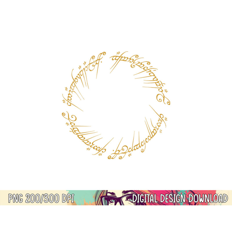 Lord of the Rings One Ring Longsleeve T Shirt Long Sleeve png, sublimation .jpg