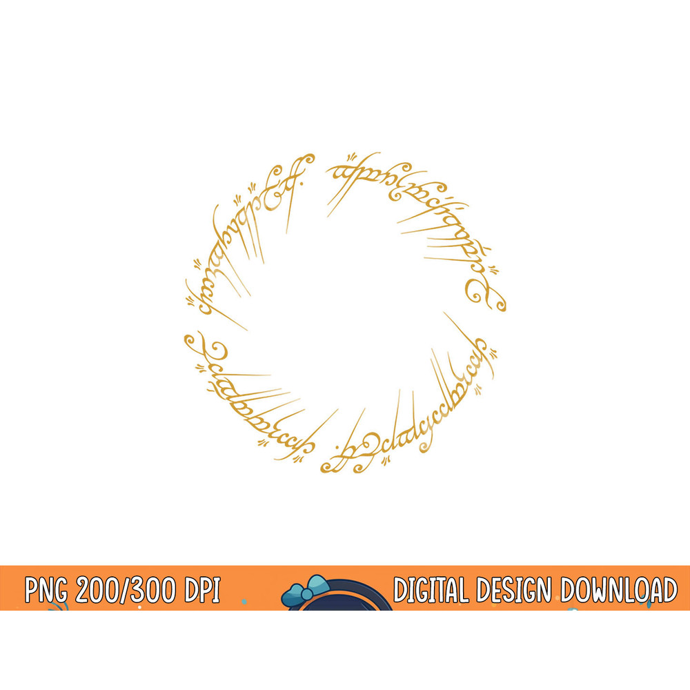 Lord of the Rings One Ring Longsleeve T Shirt Long Sleeve  png, sublimation .jpg