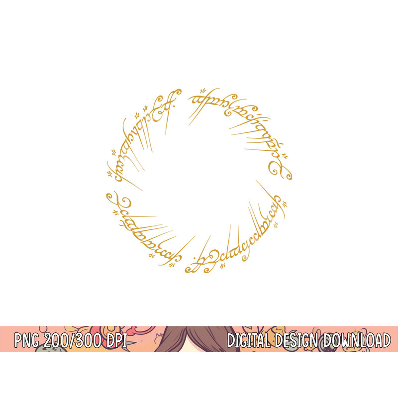 Lord of the Rings One Ring Longsleeve T Shirt Long Sleeve png, sublimation .jpg