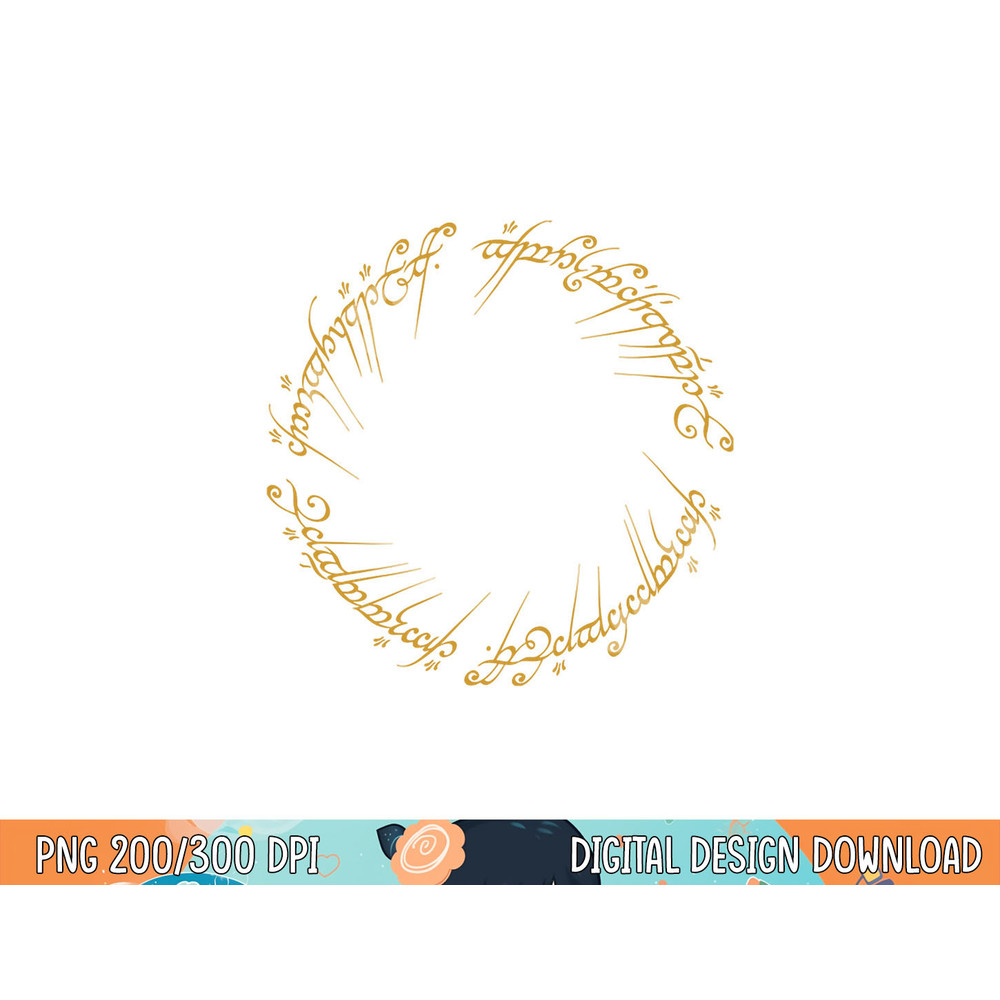 Lord of the Rings One Ring Longsleeve T Shirt Long Sleeve  png, sublimation .jpg