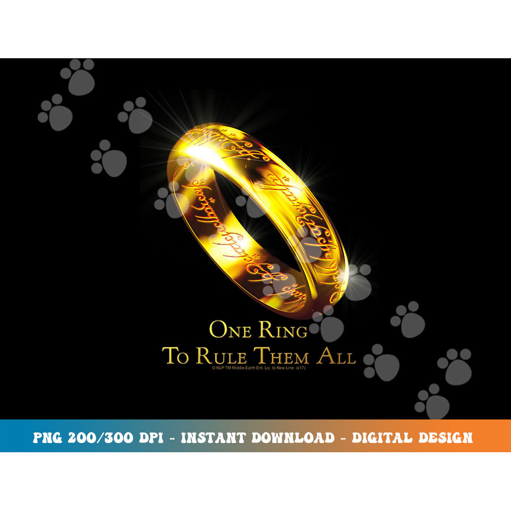 Lord of the Rings One Ring T Shirt  png, sublimation.jpg