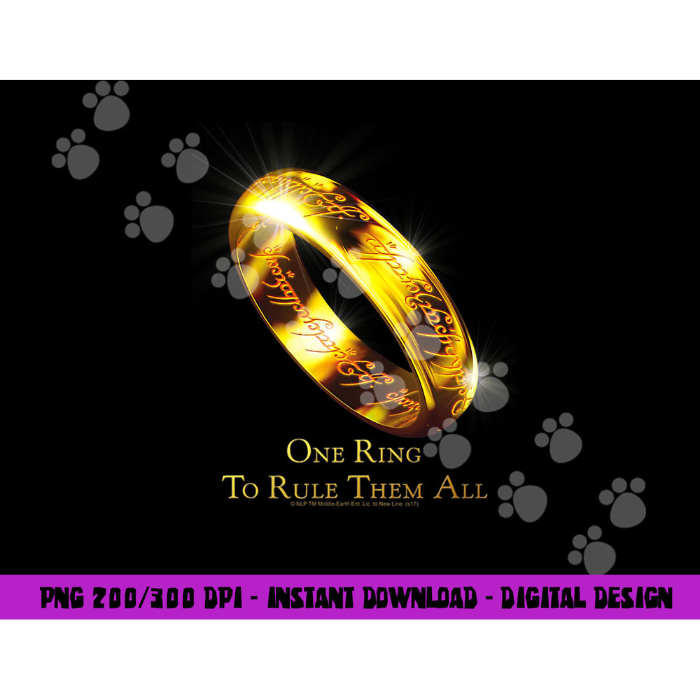Lord of the Rings One Ring T Shirt  png, sublimation .jpg