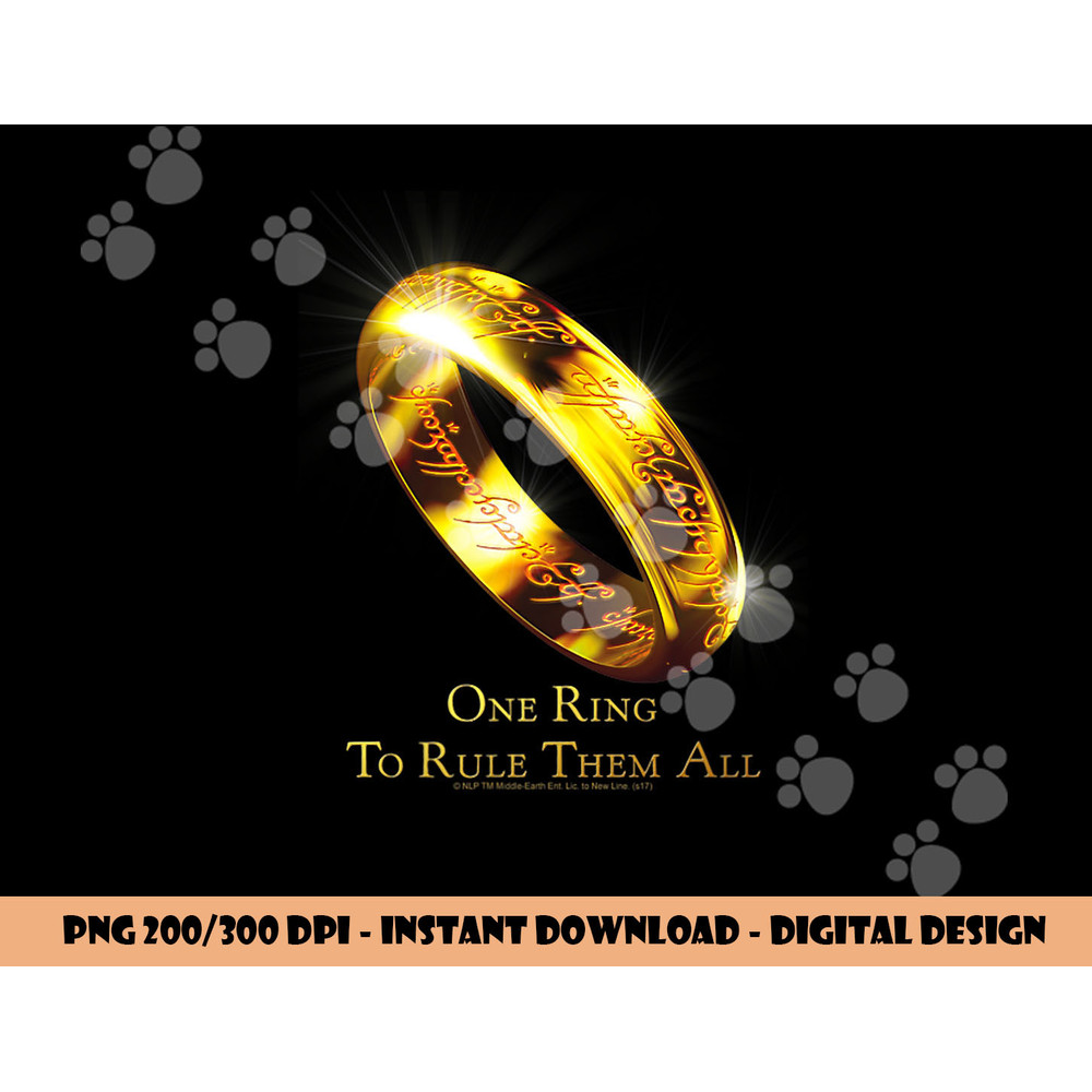 Lord of the Rings One Ring T Shirt  png, sublimation .jpg